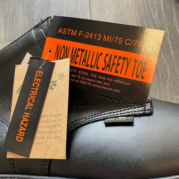 AdTec safety steel toe work boots black main image 14